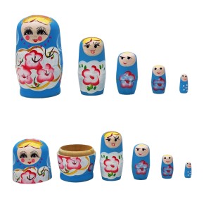 ENFEITE DE MADEIRA MODELO BONECA MATRIOSKA REF: AP7510-5 ENFEITE DE MADEIRA MODELO BONECA MATRIOSKA REF: AP7510-5