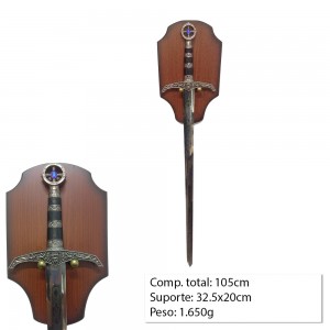 ESPADA MEDIEVAL COM LÂMINA SEM CORTE REF: PFL139132L ESPADA MEDIEVAL COM LÂMINA SEM CORTE REF: PFL139132L