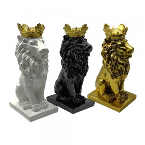 ENFEITE MODELO LEÃO DE COROA EM RESINA  REF: APZHL1041