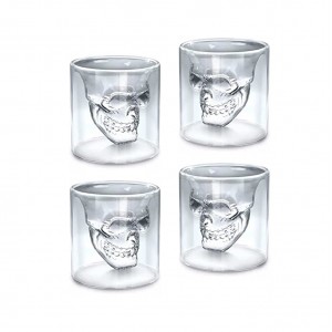 COPO SHOT EM VIDRO 25ML COM 4 UNIDADES  REF: APSCKL-25 COPO SHOT EM VIDRO 25ML COM 4 UNIDADES  REF: APSCKL-25