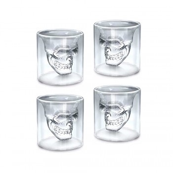 COPO SHOT EM VIDRO 25ML COM 4 UNIDADES  REF: APSCKL-25