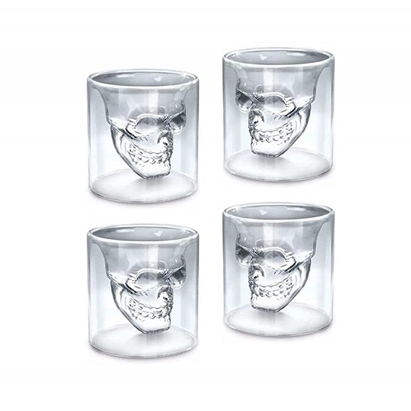 COPO SHOT EM VIDRO 25ML COM 4 UNIDADES REF: APSCKL-25 COPO SHOT EM VIDRO 25ML COM 4 UNIDADES REF: APSCKL-25