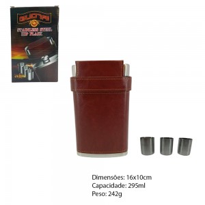 CANTIL EM METAL 295ML MARROM REF: APGT-BZ01-10-3 CANTIL EM METAL 295ML MARROM REF: APGT-BZ01-10-3