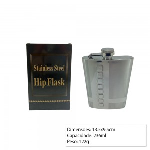 CANTIL DE BOLSO PARA BEBIDA EM METAL 236ML REF: APGT-TSG07-8 CANTIL DE BOLSO PARA BEBIDA EM METAL 236ML REF: APGT-TSG07-8