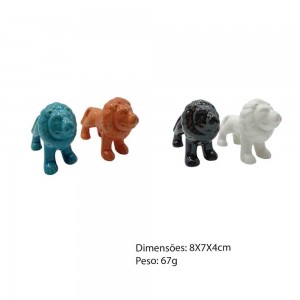 ENFEITE DE RESINA MINI LEÃO  REF: AP-XSZ-3