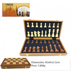 JG DE XADREZ  EM MADEIRA REF: APW45258