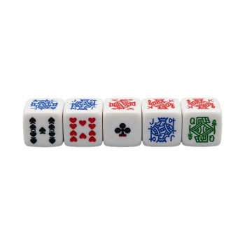 KIT 5 DADOS MODELO BARALHO REF: APPD2-5C