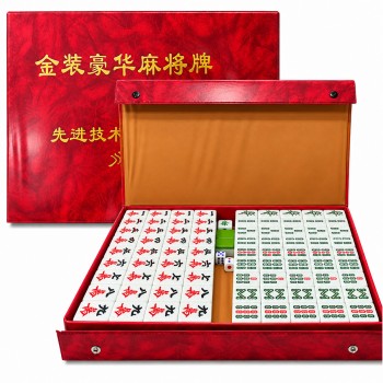 JOGO MANUAL MAHJONG COM 144 PEÇAS  REF: AP25823MJ