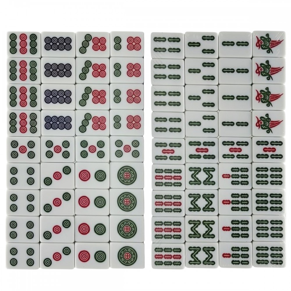 JOGO MANUAL MAHJONG COM 144 PEÇAS  REF: AP25823MJ