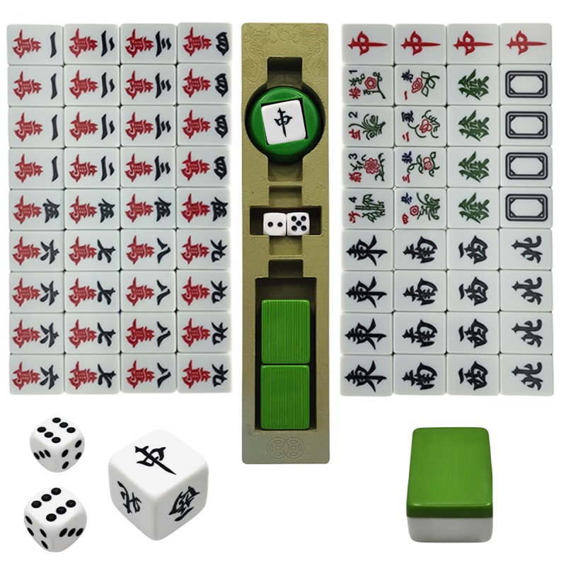 JOGO MANUAL MAHJONG COM 144 PEÇAS REF: AP25823MJ JOGO MANUAL MAHJONG COM 144 PEÇAS REF: AP25823MJ