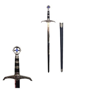 ESPADA MEDIEVAL COM LÂMINA SEM CORTE + SUPORTE REF: PFL139132SD ESPADA MEDIEVAL COM LÂMINA SEM CORTE + SUPORTE REF: PFL139132SD