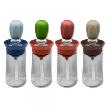 POTE PARA ACONDICIONAR ÓLEOS EM VIDRO COM PINCEL 180ML REF: AP35952
