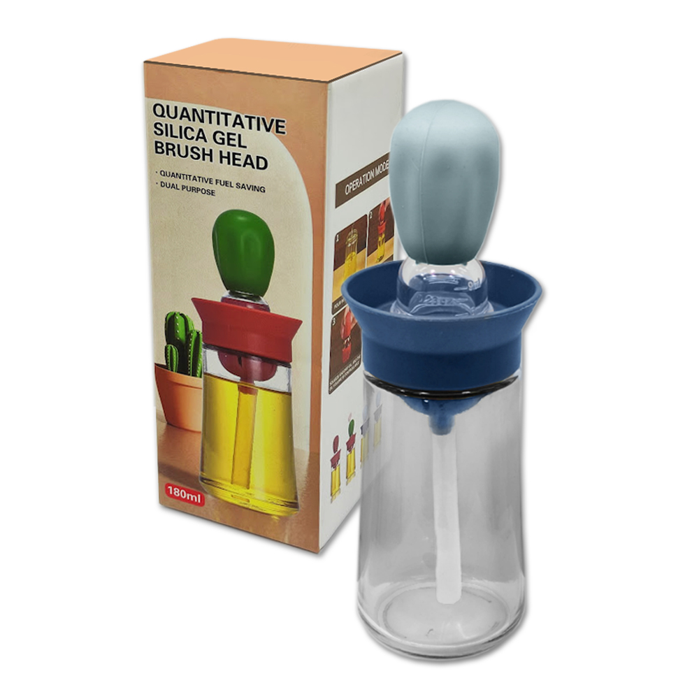 POTE PARA ACONDICIONAR ÓLEOS EM VIDRO COM PINCEL 180ML REF: AP35952