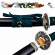 KATANA DECORATIVA DE METAL COM LÂMINA SEM CORTE E SUPORTE DE MADEIRA REF: PFL22970