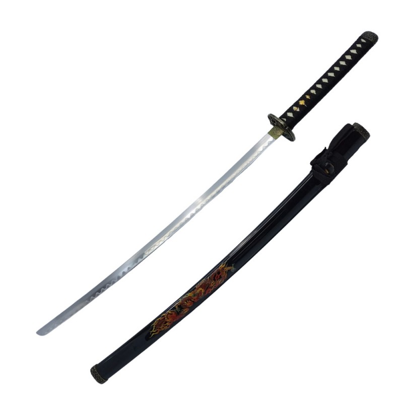 KATANA DRAGÃO CHINÊS LÂMINA SEM CORTE 103CM  REF: PFL22972