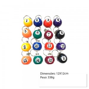 KIT DE CHAVEIRO COM PINGENTE DE BILHAR  REF: AP25769-1 KIT DE CHAVEIRO COM PINGENTE DE BILHAR  REF: AP25769-1