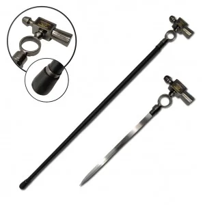 BENGALA ESPADA COM LÂMINA SEM CORTE EM METAL  REF: PFL22418-4