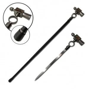 BENGALA ESPADA COM LÂMINA SEM CORTE EM METAL  REF: PFL22418-5