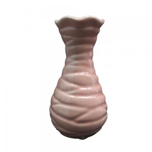 VASO DECORATIVO EM CERÂMICA ROSA  REF: APB6725-7