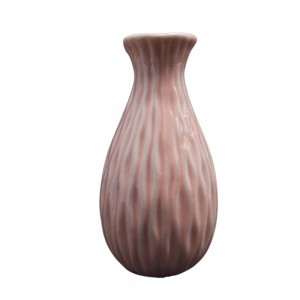 VASO DECORATIVO EM CERÂMICA ROSA  REF: APB6725-6