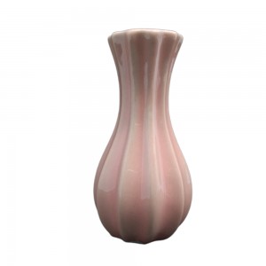 VASO DECORATIVO EM CERÂMICA ROSA  REF: APB6725-2