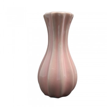 VASO DECORATIVO EM CERÂMICA ROSA  REF: APB6725-2