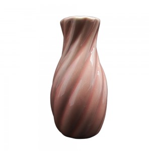 VASO DECORATIVO EM CERÂMICA ROSA  REF: APB6725-1