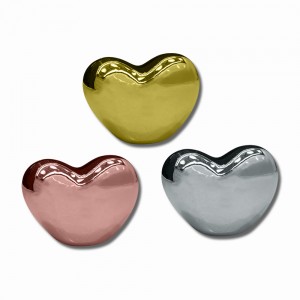 ENFEITE DECORATIVO MODELO CORAÇÃO GRANDE EM CERÂMICA REF: APB6725-18L