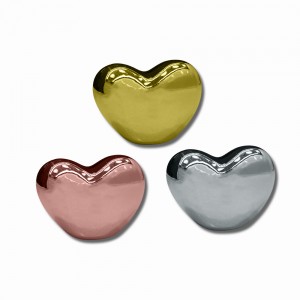 ENFEITE DECORATIVO MODELO CORAÇÃO PEQUENO EM CERÂMICA REF: APB6725-18S