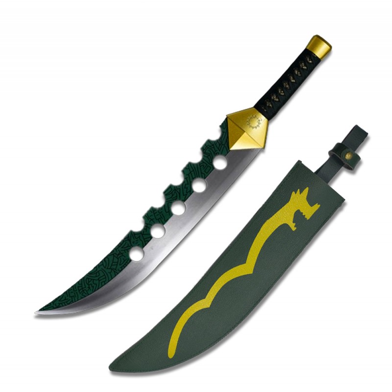 ESPADA MEDIEVAL DECORATIVA COM LÂMINA SEM CORTE EM METAL REF: APZS-9329