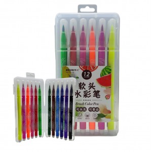 CANETA PINCEL BRUSH 12 CORES  REF: AP713-12 CANETA PINCEL BRUSH 12 CORES  REF: AP713-12