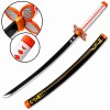 KATANA DECORATIVA COM LÂMINA SEM CORTE EM BAMBU 101CM  REF: PFL21506