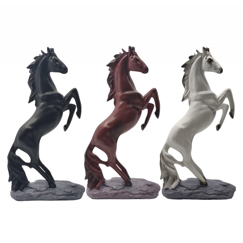 ENFEITE DECORATIVO MODELO CAVALO EM RESINA REF: AP2404 ENFEITE DECORATIVO MODELO CAVALO EM RESINA REF: AP2404