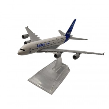 ENFEITE DECORATIVO MODELO AVIÃO AIRBUS A380  REF: AP380-P