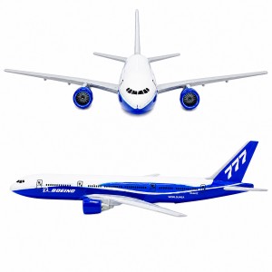 ENFEITE DECORATIVO DE MESA MODELO AVIÃO BOEING 777  REF: AP777-P