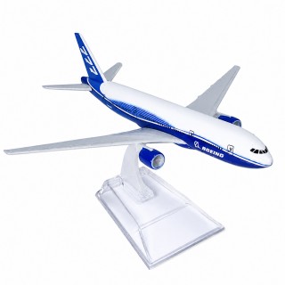 ENFEITE DECORATIVO DE MESA MODELO AVIÃO BOEING 777  REF: AP777-P