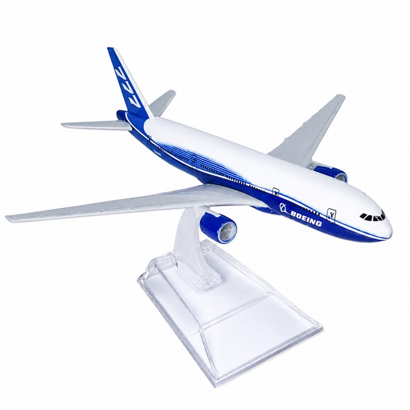 ENFEITE DECORATIVO DE MESA MODELO AVIÃO BOEING 777  REF: AP777-P