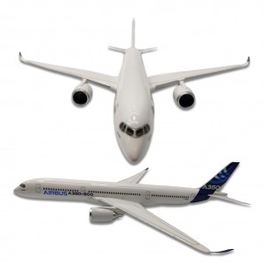ENFEITE DECORATIVO MODELO AVIÃO AIRBUS A350-900  REF: AP350900G