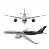 ENFEITE DECORATIVO MODELO AVIÃO AIRBUS A350  REF: AP350-1G