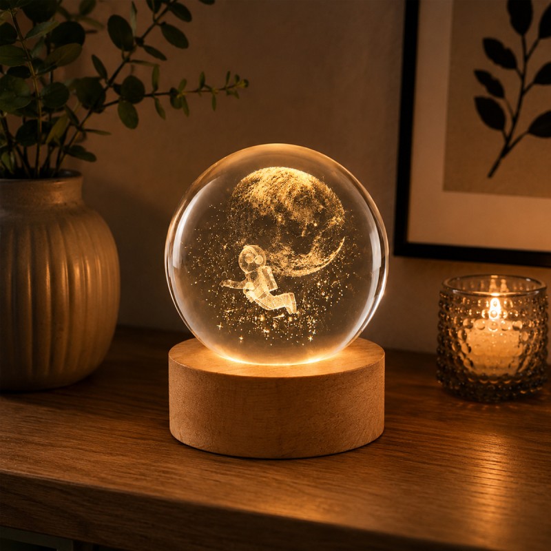 LUMINÁRIA GLOBO DE VIDRO MODELO ASTRONAUTA REF: AP7814WL-R LUMINÁRIA GLOBO DE VIDRO MODELO ASTRONAUTA REF: AP7814WL-R