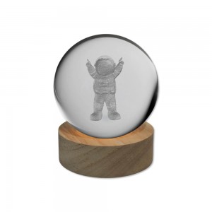 LUMINÁRIA GLOBO DE VIDRO MODELO ASTRONAUTA  REF: AP7814WL-A