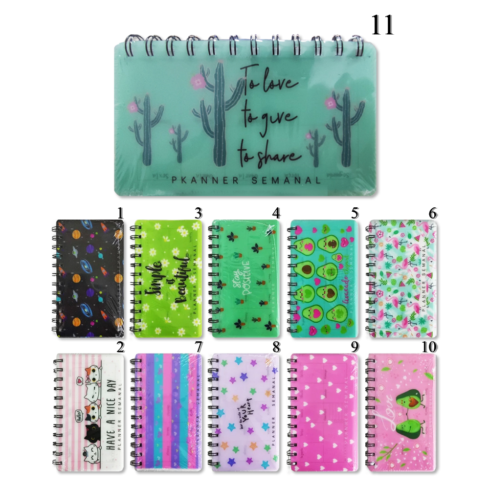 MINI AGENDA PLANNER SEMANAL 62 PÁGINAS REF: AP21583