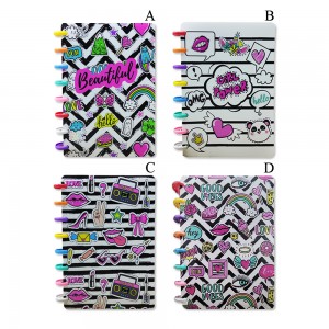 CADERNO DE DISCOS PARA ANOTAÇÕES EM PLÁSTICO  REF: APBZ0214 CADERNO DE DISCOS PARA ANOTAÇÕES EM PLÁSTICO  REF: APBZ0214