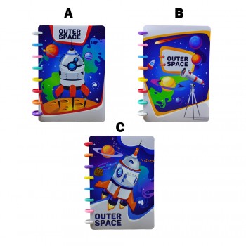 CADERNO DE DISCOS PARA ANOTAÇÕES EM PLÁSTICO  REF: APBZ0215