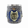 CANECA MEDIEVAL MODELO LOBOS EM RESINA E INOX 400ML REF: 2014-2B CANECA MEDIEVAL MODELO LOBOS EM RESINA E INOX 400ML REF: 2014-2B