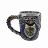 CANECA MEDIEVAL MODELO LOBOS EM RESINA E INOX 400ML REF: 2014-2B CANECA MEDIEVAL MODELO LOBOS EM RESINA E INOX 400ML REF: 2014-2B