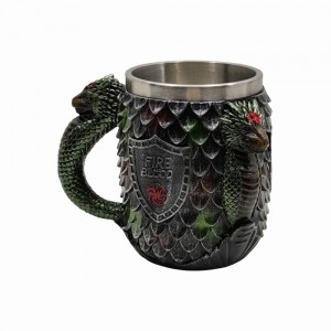 CANECA MEDIEVAL MODELO DRAGÃO RESINA E INOX 400ML REF: 972B CANECA MEDIEVAL MODELO DRAGÃO RESINA E INOX 400ML REF: 972B