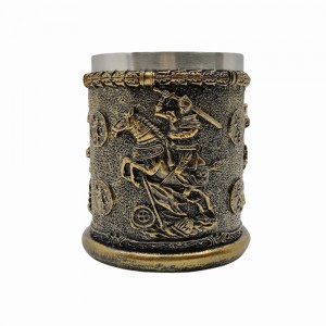 CANECA MEDIEVAL MODELO CAVALEIRO E INOX 400ML REF: 220010B CANECA MEDIEVAL MODELO CAVALEIRO E INOX 400ML REF: 220010B