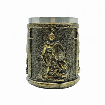 CANECA MEDIEVAL MODELO GUERREIRO EM RESINA 400ML REF: 22002B