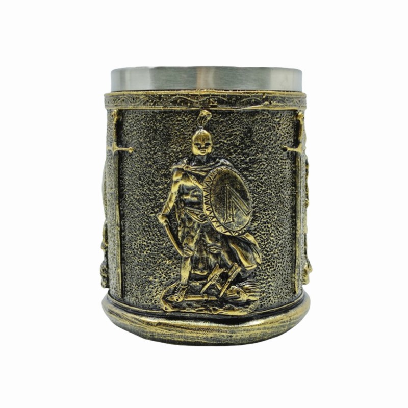 CANECA MEDIEVAL MODELO GUERREIRO EM RESINA 400ML REF: 22002B